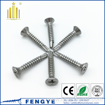 Stainless steel pan head self drilling concrete screws